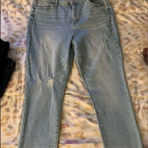 Light blue mom jeans